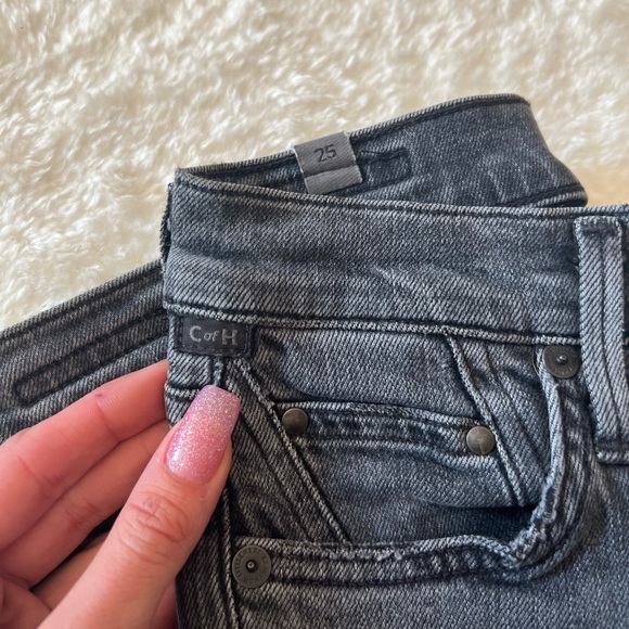 EUC❣️ Citizens of Humanity Rocket Ankle High Rise Skinny. Distressed grey, Sz 25 - Picture 4 of 8